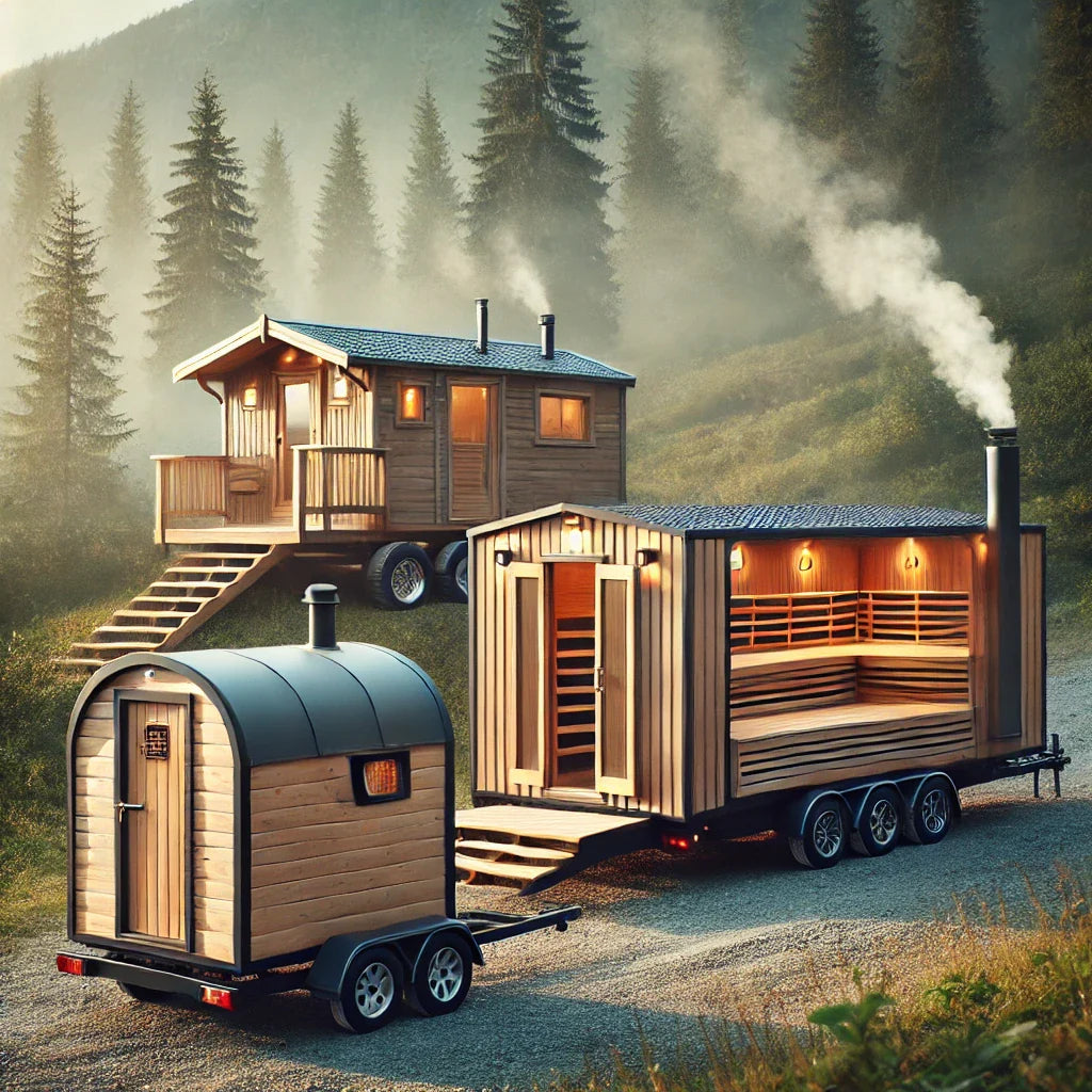 Custom Barrel Mobile Trailer Sauna Concept - Creator - UK Mobile Saunas