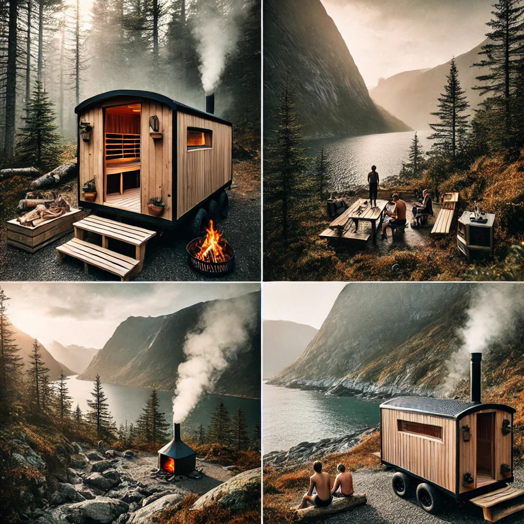 Custom Barrel Mobile Trailer Sauna Concept - Guard - UK Mobile Saunas