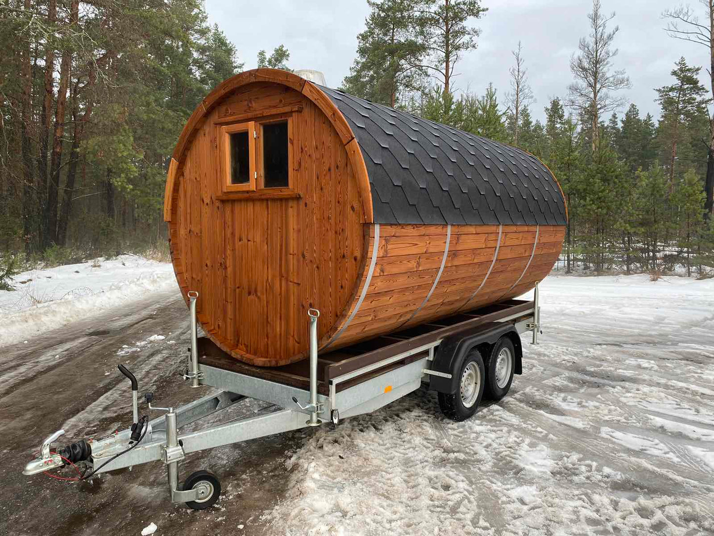 Bespoke Mobile Sauna – Trailer Sauna on wheels - UK Mobile Saunas